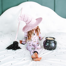 Load image into Gallery viewer, HOCUS POCUS • bamboo kids pjs (cream) adult joggers + kids CLOSEOUT