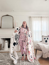 Load image into Gallery viewer, HOCUS POCUS • bamboo kids pjs (cream) adult joggers + kids CLOSEOUT