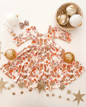 Load image into Gallery viewer, VINTAGE CHRISTMAS • kids twirl dress
