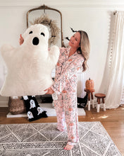 Load image into Gallery viewer, HOUSE IS HAUNTED • button down pj&#39;s (women) two-piece