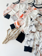 Load image into Gallery viewer, HALLOWEEN ZOO BOO • kids bamboo pjs (two-piece)