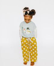 Load image into Gallery viewer, Flowy Pant • kids (CHARTREUSE POLKA DOT)