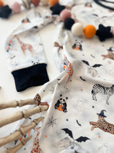 Load image into Gallery viewer, HALLOWEEN ZOO BOO • kids bamboo pjs (two-piece)