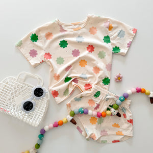 STARBURSTS • kids set (boxy tee + shorties)