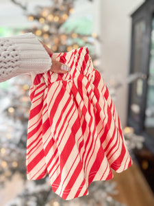 paper bag twirl skirt • kids (CANDY CANE)