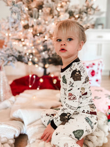 LOST IN NYC • kids bamboo pjs (two-piece) flash