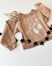 Load image into Gallery viewer, THE SPOOKY CLUB • kids raglan pullover (caramel apple)
