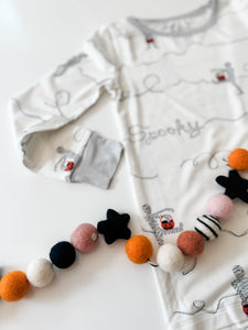TRICK OR TREAT MUMMIES • kids bamboo pjs (two-piece)