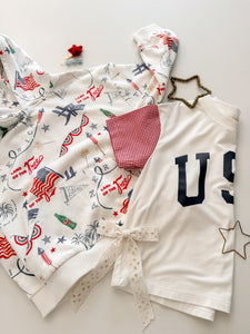 GINGHAM USA • women's tee