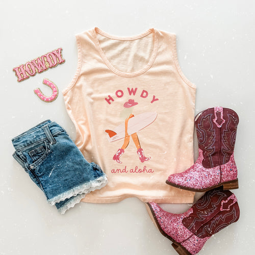 HOWDY + ALOHA • kids boxy tank