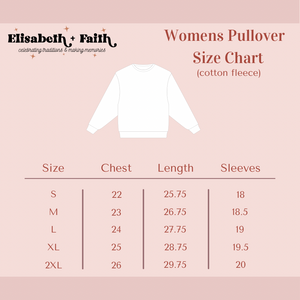 THIRSTY FOR MORE • women's pullover SUGAR COOKIE FLASH