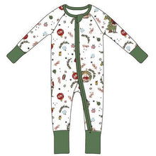 Load image into Gallery viewer, GRINCHMAS • zipper pjs (one-piece)EXTRAS added