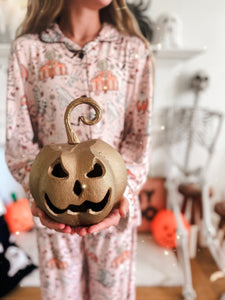 HOUSE IS HAUNTED • kids button down pj's (two-piece)