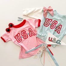 Load image into Gallery viewer, USA • kids ringer tee