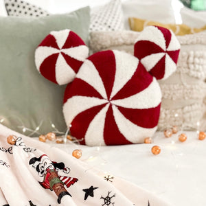PEPPERMINT MOUSE • throw pillow
