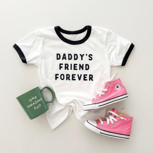 DADDY'S FRIEND FOREVER • kids ringer tee