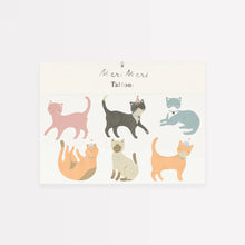 Load image into Gallery viewer, Cat Temporary Tattoos by Meri Meri