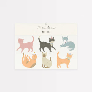 Cat Temporary Tattoos by Meri Meri