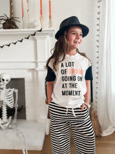 Load image into Gallery viewer, A LOT OF SPOOKY • color block tee (women + kids)CLOSEOUT