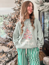 Load image into Gallery viewer, WINTERGREEN STRIPE • kids ankle pants