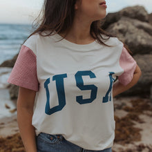 Load image into Gallery viewer, GINGHAM USA • women&#39;s tee