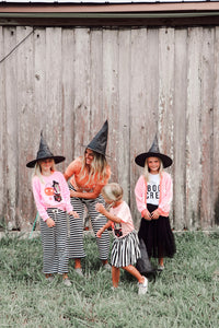 BOO CREW •contrast stripe sleeves (women + kids)