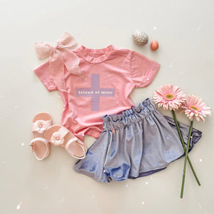 Paper bag skirt • kids (velvet lilac)