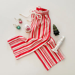 CANDY CANE STRIPE • kids ankle pants