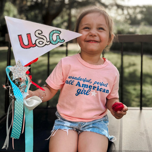 AMERICAN GIRL • kids heavyweight tee