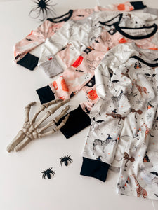 HALLOWEEN NIGHT • baby zipper pjs (one-piece)