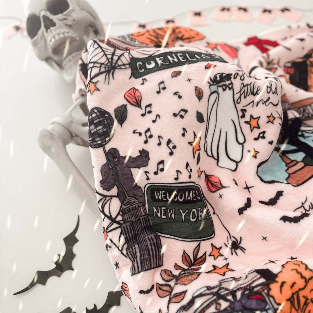 TAY-LOWEEN • sherpa throw blanket