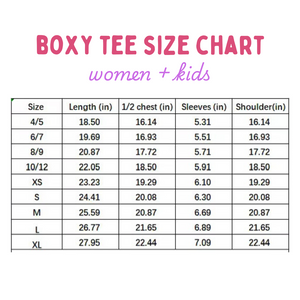 LOVE, SWEET LOVE • boxy tee (women + kids)