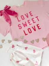 Load image into Gallery viewer, LOVE, SWEET LOVE • boxy tee (women + kids)