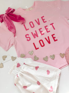 LOVE, SWEET LOVE • boxy tee (women + kids)