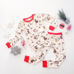VINTAGE CHRISTMAS MOUSE + FRIENDS • pjs two-piece (WOMEN + KIDS)