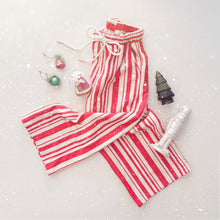 Load image into Gallery viewer, CANDY CANE STRIPE • kids ankle pants