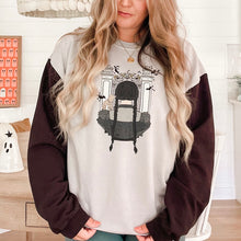 Load image into Gallery viewer, WEDNESDAY ADDAMS (women&#39;s color block pullover) by Simply Favi