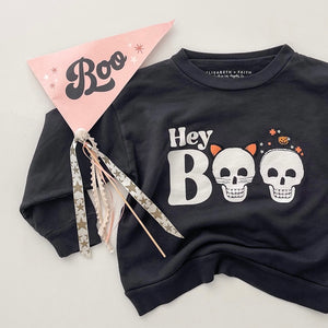 HEY BOO • kids pullover by Thread Mama