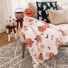 Load image into Gallery viewer, WHIMSY JACK O&#39; LANTERN • throw blanket