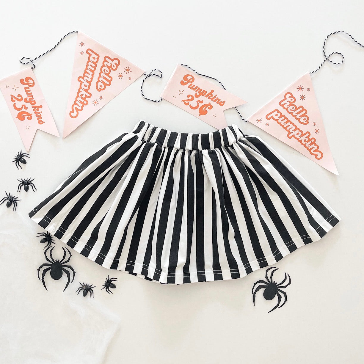 Black and white skirt toddler best sale