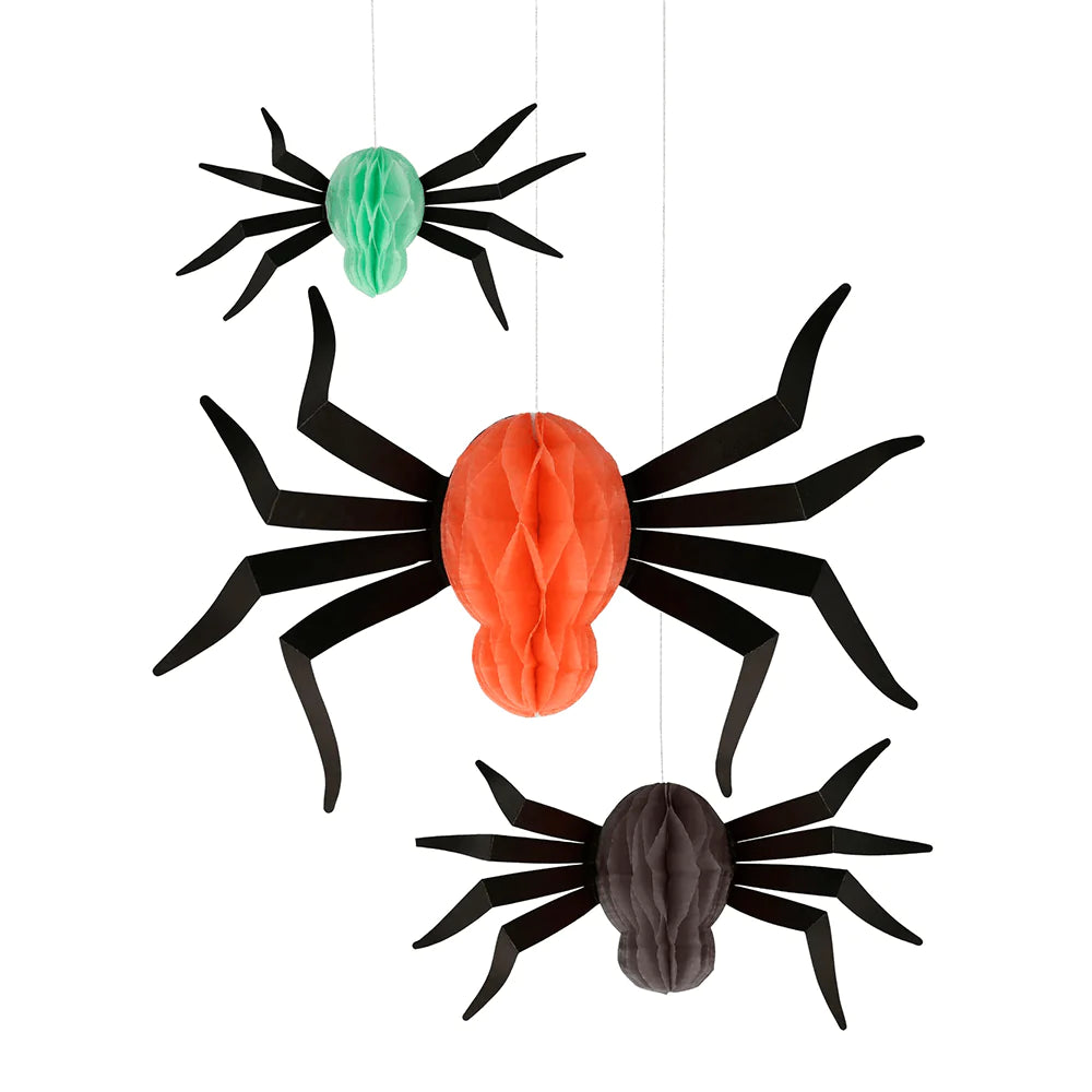 Hanging Honeycomb Spiders by Meri Meri