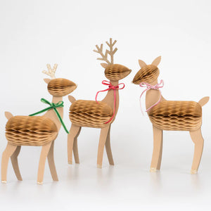 Honeycomb Reindeer Family by Meri Meri
