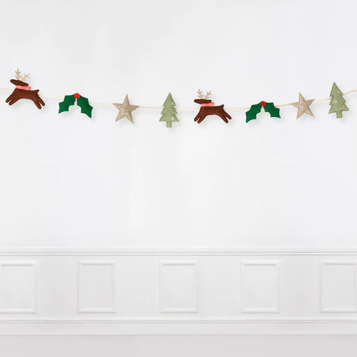 Festive Icon Felt Garland by Meri Meri