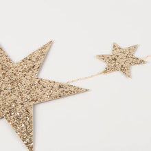 Load image into Gallery viewer, Eco Glitter Stars Garland by Meri Meri