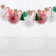 Load image into Gallery viewer, Christmas Honeycomb Garland by Meri Meri