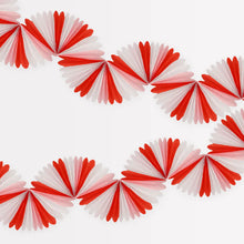 Load image into Gallery viewer, Candy Cane Stripe Honeycomb Garland by Meri Meri