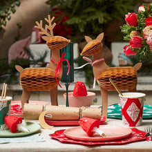 Load image into Gallery viewer, Honeycomb Reindeer Family by Meri Meri