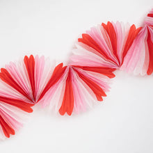 Load image into Gallery viewer, Candy Cane Stripe Honeycomb Garland by Meri Meri