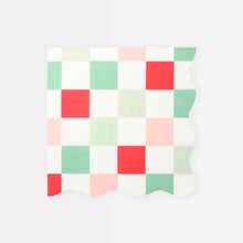 Load image into Gallery viewer, Multi Check Large Napkins by Meri Meri