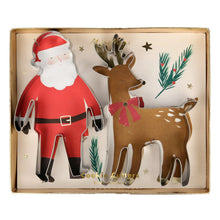 Load image into Gallery viewer, Santa &amp; Reindeer Christmas Cookie Cutters by MERI MERI